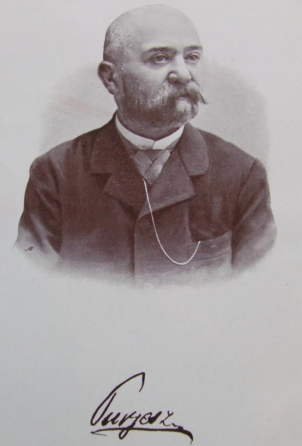 2. ábra. Purjesz Zsigmond arcképe és aláírása 1869-ben kórbonctani pályadíjat nyert. 1872-ben orvostudorrá, 1874-ben sebésztudorrá avattatott.