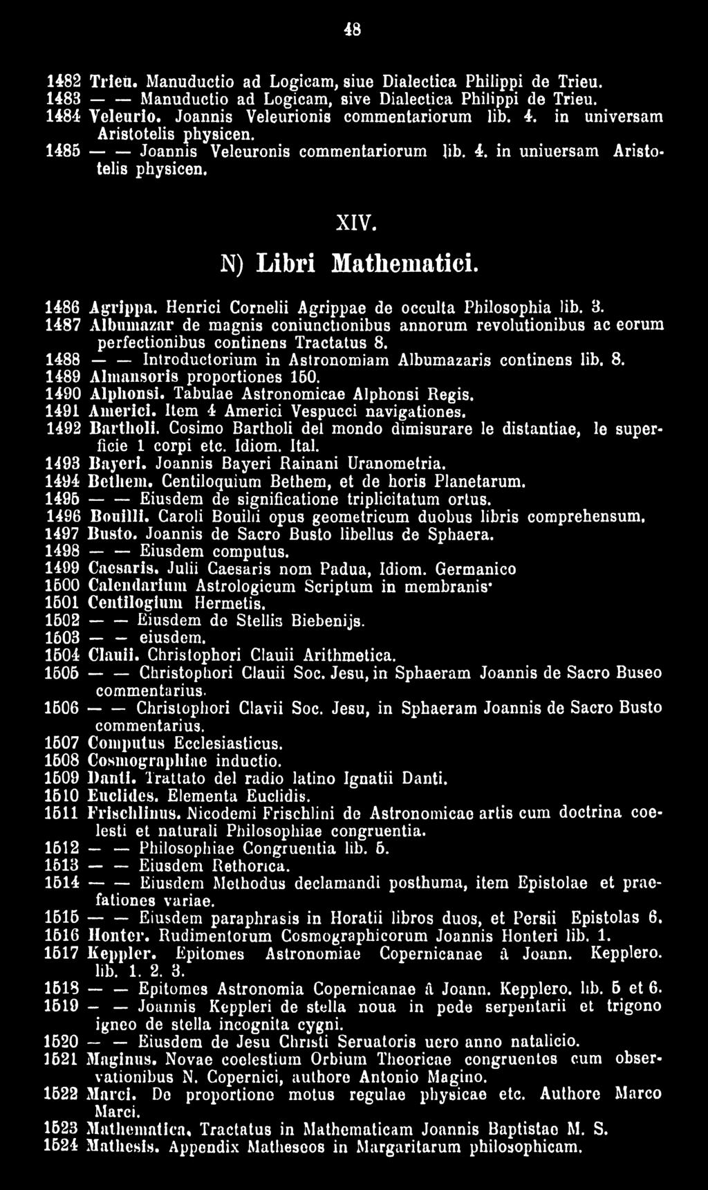 Henrici Cornelii Agrippae de occulta Philosophia lib. 3. 1487 Albumaznr de magnis coniunctionibus annorum revolutionibus ac eorum perfectionibus continens Tractatus 8.