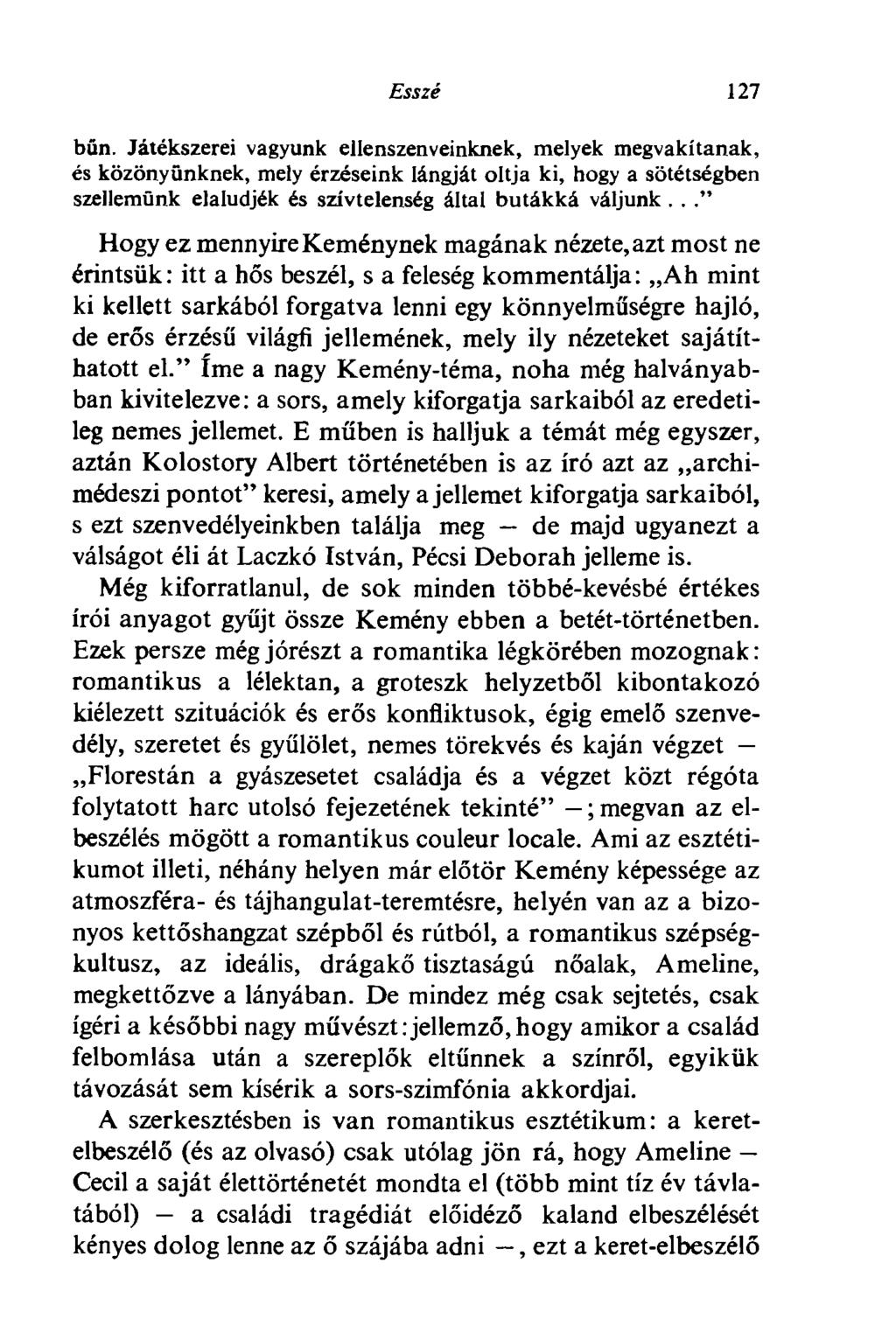 Esszé 127 bűn.