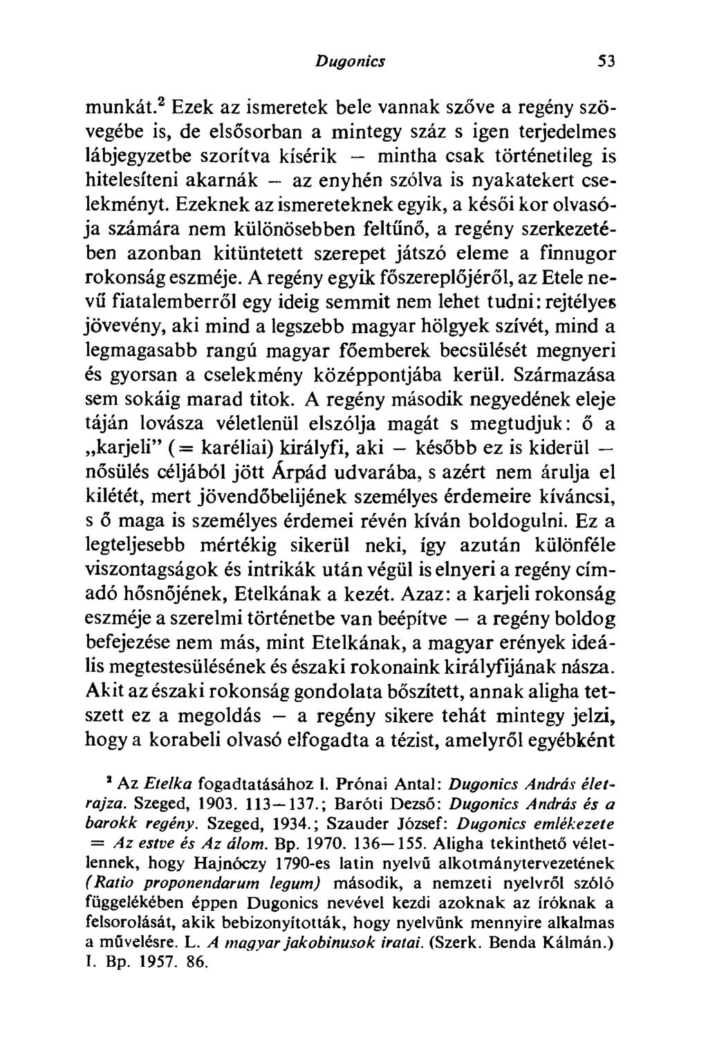 Dugonics 53 munkát.