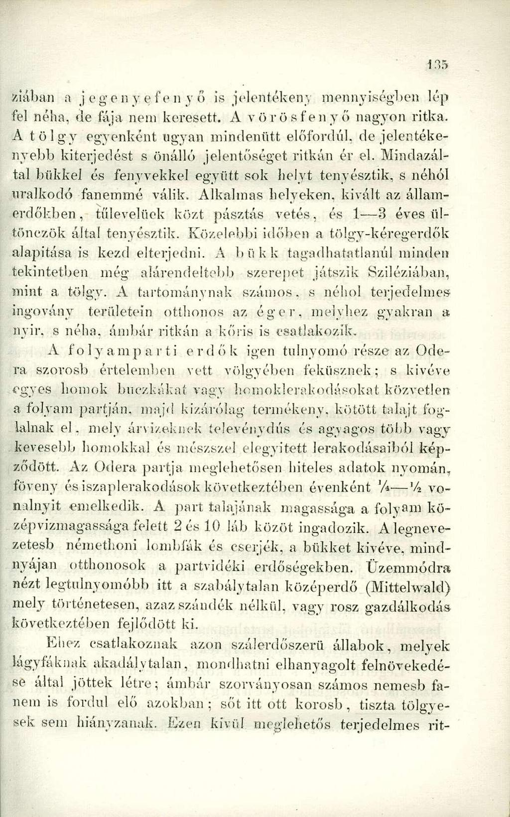 ziában a jegenyefenyő is jelentékeny mennyiségben lép fel néha, de fája nem keresett. A vörösfenyő nagyon ritka.