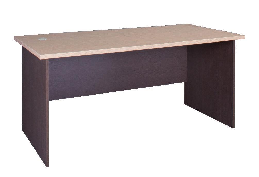 színkombináció, laminált bútorlap, L alakú asztallap, kábelátvezető