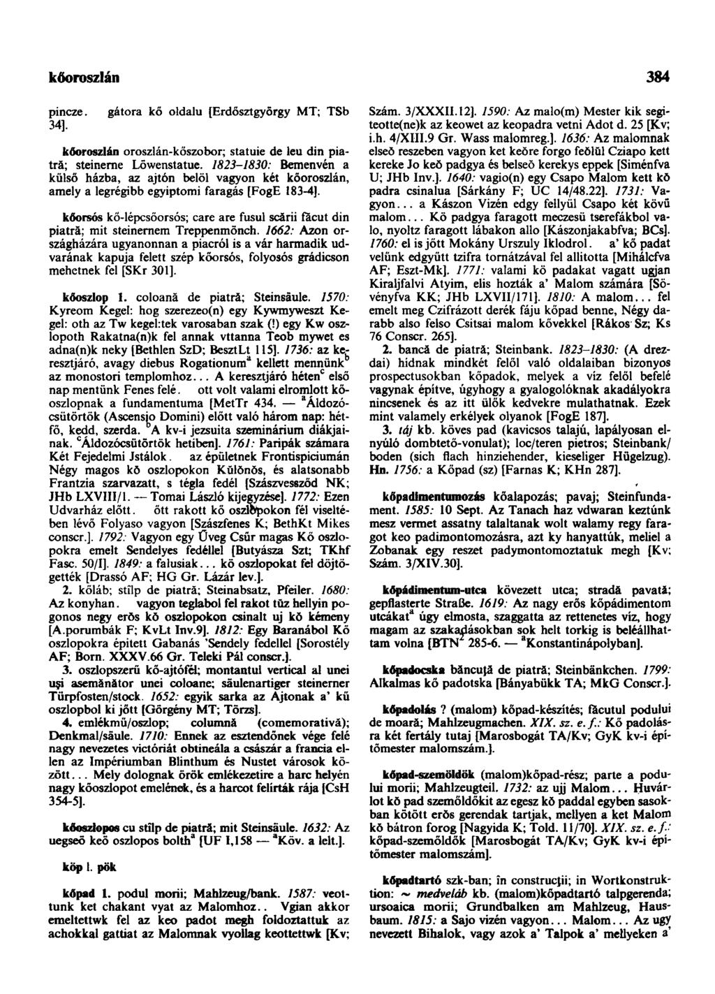 köoroszlán 384 pincze. 34], gátora kő oldalú [Erdősztgyörgy MT; TSb köoroszlán oroszlán-kőszobor; statuie de leu din piatră; steinerne Löwenstatue.