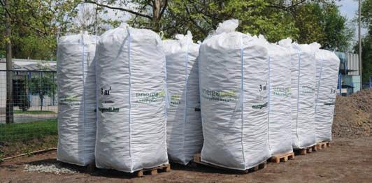 értékesítjük: ömlesztett ürítőcsonkos Big-Bag Big Bag zsákos kiszerelés esetében lehetőség van 1 m 3 -es és 3 m 3 -es zsákban történő
