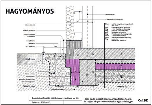 HŐSZIGETELŐ KÉPESSÉG Az Energocell üveghab granulátum hővezetési tényezője 1:1,3-as tömörítéssel 0,086 W/mK, így az épületek alatti 30 cm-es ajánlott rétegvastagság már