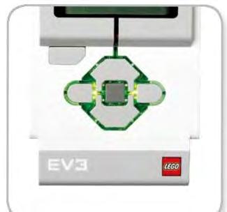 Az EV3 Brick (Tégla) műszaki adatai Operációs rendszer LINUX 300 MHz ARM9 vezérlő Flash memória 16 MB RAM 64 MB Elem képernyőfelbontás 178x128/Fekete-fehér USB 2.