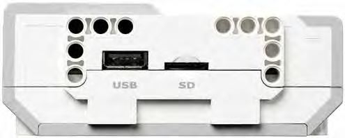 TÉGLA (BRICK) PORTOK PC Port: A Mini-USB PC port a D port mellett található, és ezzel csatlakoztathatjuk az EV3 Brick-et egy számítógéphez.