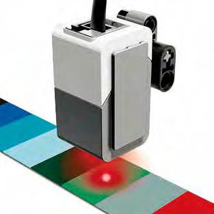 ÉRZÉKELŐK (SENSORS) A COLOR SENSOR (SZÍNÉRZÉKELŐ) egy olyan digitális érzékelő, amely érzékeli annak a fénynek a színét vagy erősségét, amely bejut az érzékelő elején elhelyezett kis ablakon.