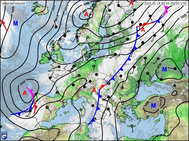 hálózat kellően pontosan előrejelezte a 3-as kategóriájú felhőzetet (13. táblázat) január 9. 19:00-19:00 22:00 23:00 1:00 6:00 7:00 8:00 9:00 10:00 január 10.