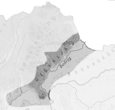 1. ábra A vizsgált terület lehatárolása 22,5 2 17,5 15 12,5 1 7,5 5 2,5 9-9,99 97-97,99 14-14,99 111-111,99 118-118,99 1-1,99 132-132,99 139-139,99 146-146,99 153-153,99 16-16,99 167-167,99