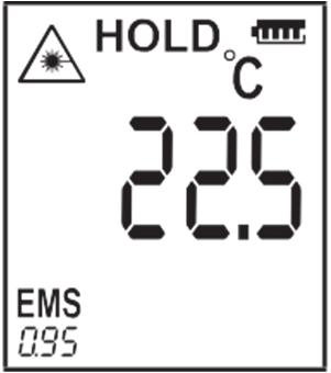 9. Mérés A pontos mérési értékek érdekében az infra hőmérőnek előbb alkalmazkodnia kell a környezeti hőmérséklethez.