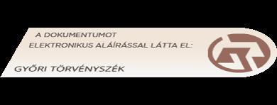 Győri Törvényszék Pk.E.SE.60.015/2010/48. szám V É G Z É S A Győri Törvényszék a KOSÁRLABDA 2010 KÖZHASZNÚ SPORTEGYESÜLET elnevezésű, 9026 Győr, Egyetem tér 1.