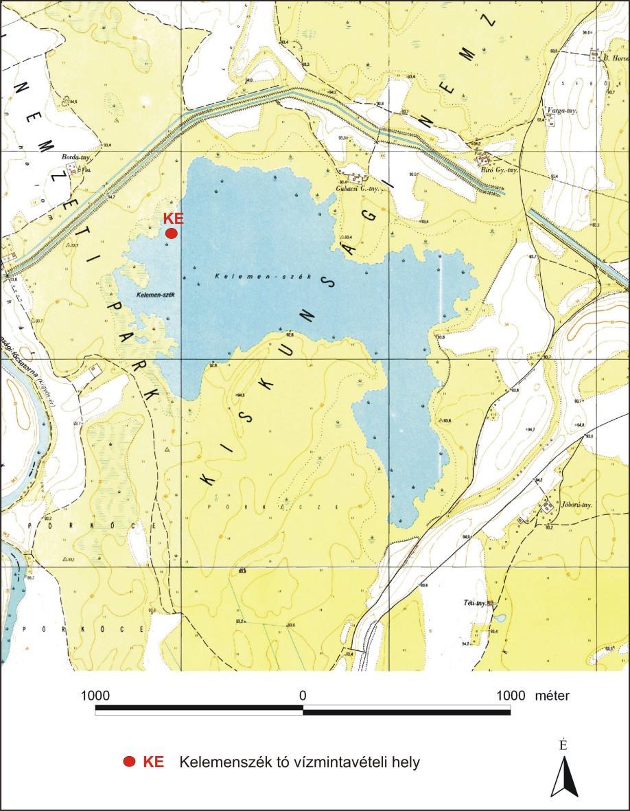 15 1. sz. terület: A Kiskunsági Nemzeti Parkhoz tartozó Kelemenszék tó, amely a Dunavögyben 93 94 m tszf.