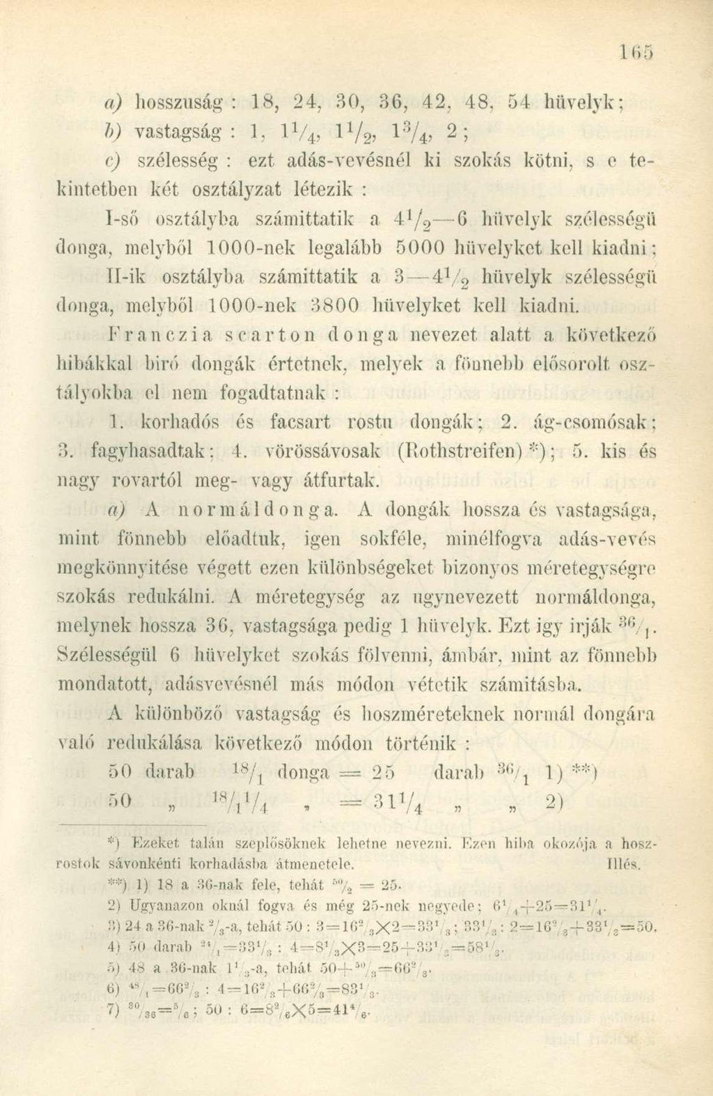 a) hosszúság: 18, 24, 30, 36, 42. 48.