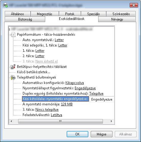 Nyomtatás mindkét oldalra kézi átfordítással (Windows) Az automatikus kétoldalas nyomtatás funkció által nem támogatott papírméretek és -típusok esetén használja a kézi kétoldalas nyomtatás funkciót.