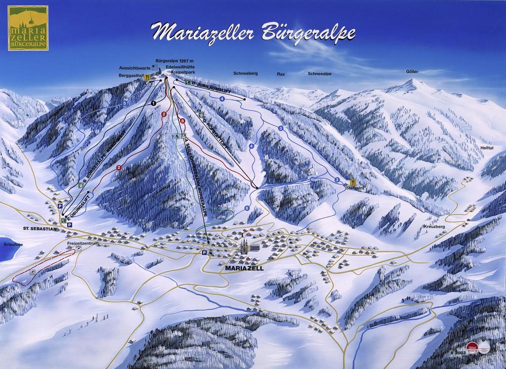 Mariazell az Északi Mészkő-Alpokban,