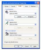 Driver-telepítés és -beállítások (Windows) A bemeneti / kimeneti eszközök beállításai Ha a Windows Media Player-t használja a GT-PRO-val, akkor a következők szerint állítsa be a bemeneti / kimeneti