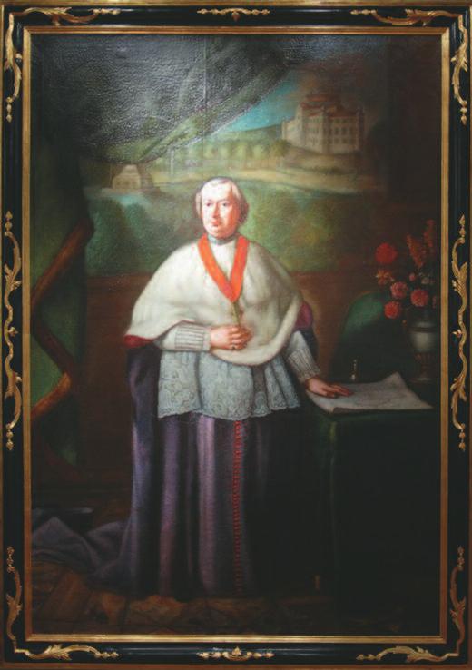 Az egykori felsőtárkányi kastély XVIII. századi magyar festő: Barkóczy Ferenc püspök-főispán, 1700-es évek közepe.