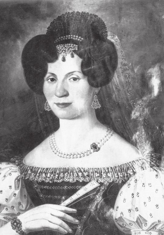Vojnich Jozefa Kunigunda (1803-1832) 1830, reformkori női díszmagyarban, a SZVM Történeti osztályának fényképgyűjteményében 138 Altató Mária (ismeretlen magyarországi mester, 1720 körül) és Brünni