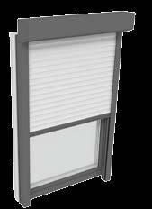 419 (csak KF 500) Előtét redőnyök Rovarvédelem Kapcsolt szárnyú ablakok: Integrált és ezért védett árnyékolás