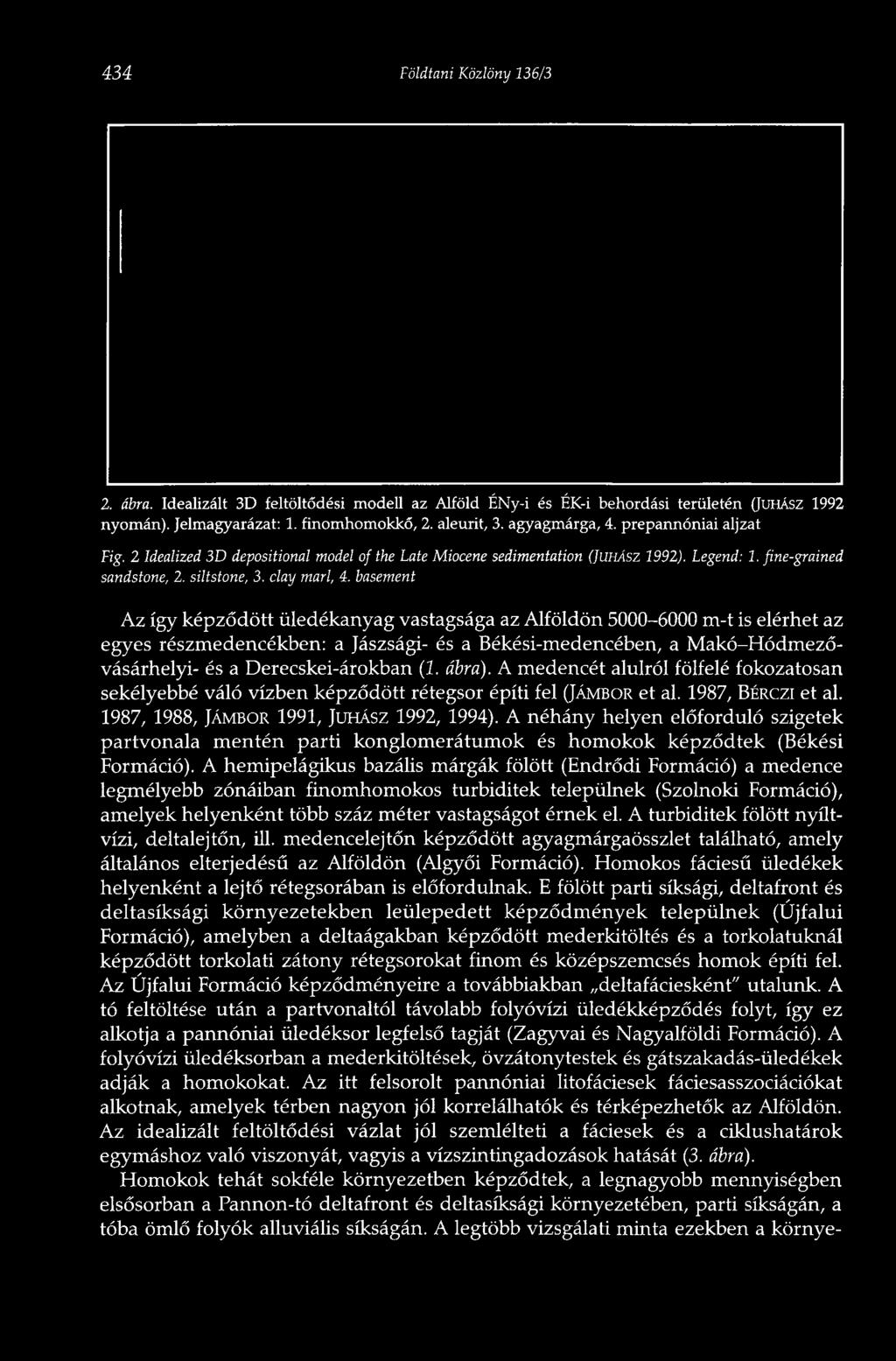 basement Az így képződött üledékanyag vastagsága az Alföldön 5000-6000 m-t is elérhet az egyes részmedencékben: a Jászsági- és a Békési-medencében, a Makó-Hódmezővásárhelyi- és a Derecskéi-árokban (2.