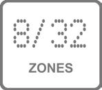 Riasztóközpont panel AMC K8/P AMC K8/P 8 zónás vezetékes központ, 32 zónáig bővíthető bővítőmodulok nélkül (zóna triplázás + 4 zóna a billentyűzeten), vagy 32 zóna a KX-IN zónabővítő modullal és a