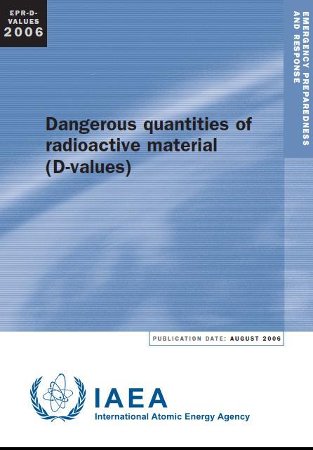 D = dangerous values Sugárforrások veszélyes = súlyos