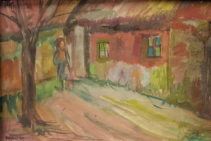 159. tétel ILOSVAI VARGA ISTVÁN ( 1895-1978 ) Szentendrei utca 29 x 39