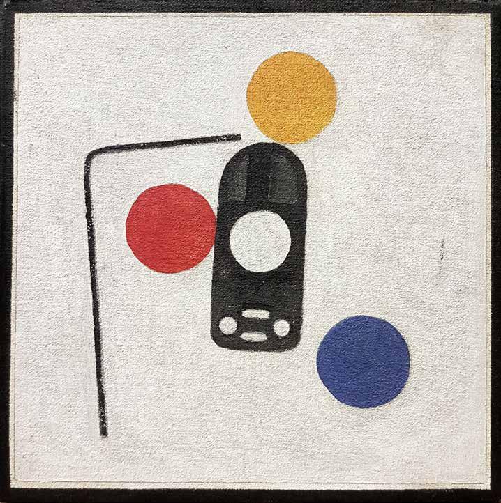 195. tétel GUNTER SYLVESTER CHRISTMANN ( 1936-2003 ) Three tops 20,5 x