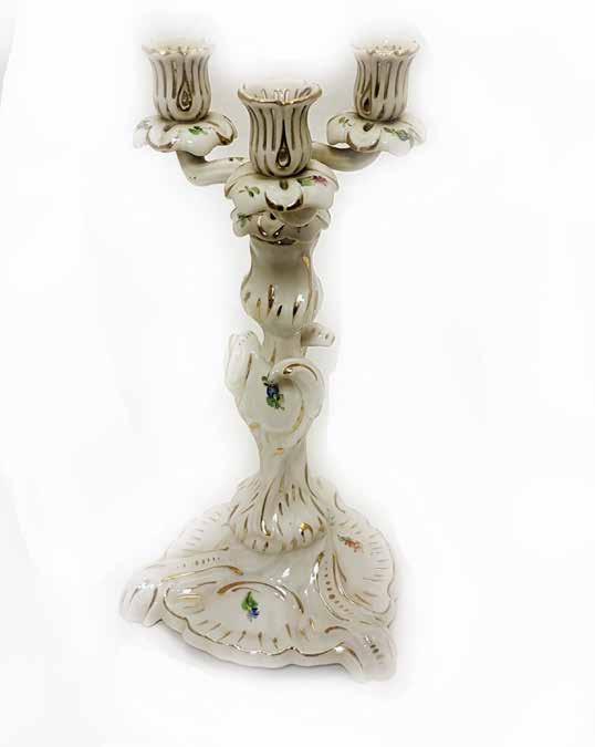 297. tétel HERENDI GYERTYATARTÓ Porcelán.