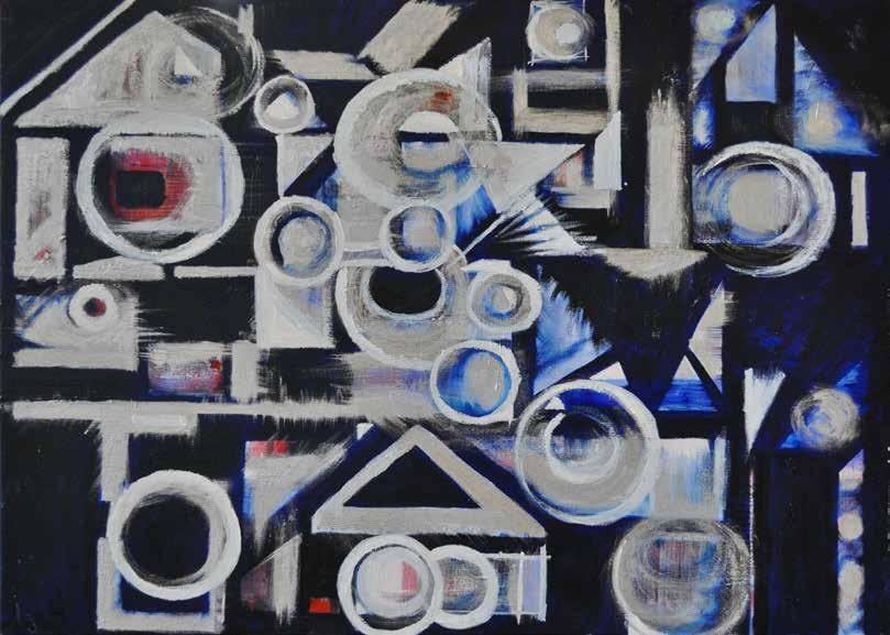 42. tétel URBÁN GYÖRGY (1936-2011) Szonáta 50 x 60 cm Olaj,