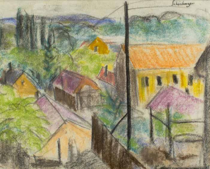 59. tétel ZEMPLÉNYI MAGDA ( 1899-1965 ) Kastély 39 x 48 cm Vegyes