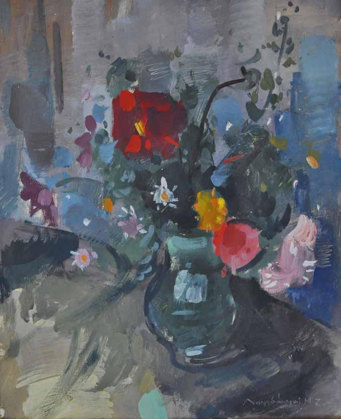 81. tétel DIENER DÉNES RUDOLF ( 1889-1956 ) Csendélet gyümölcsökkel és késsel 30 x 40 cm