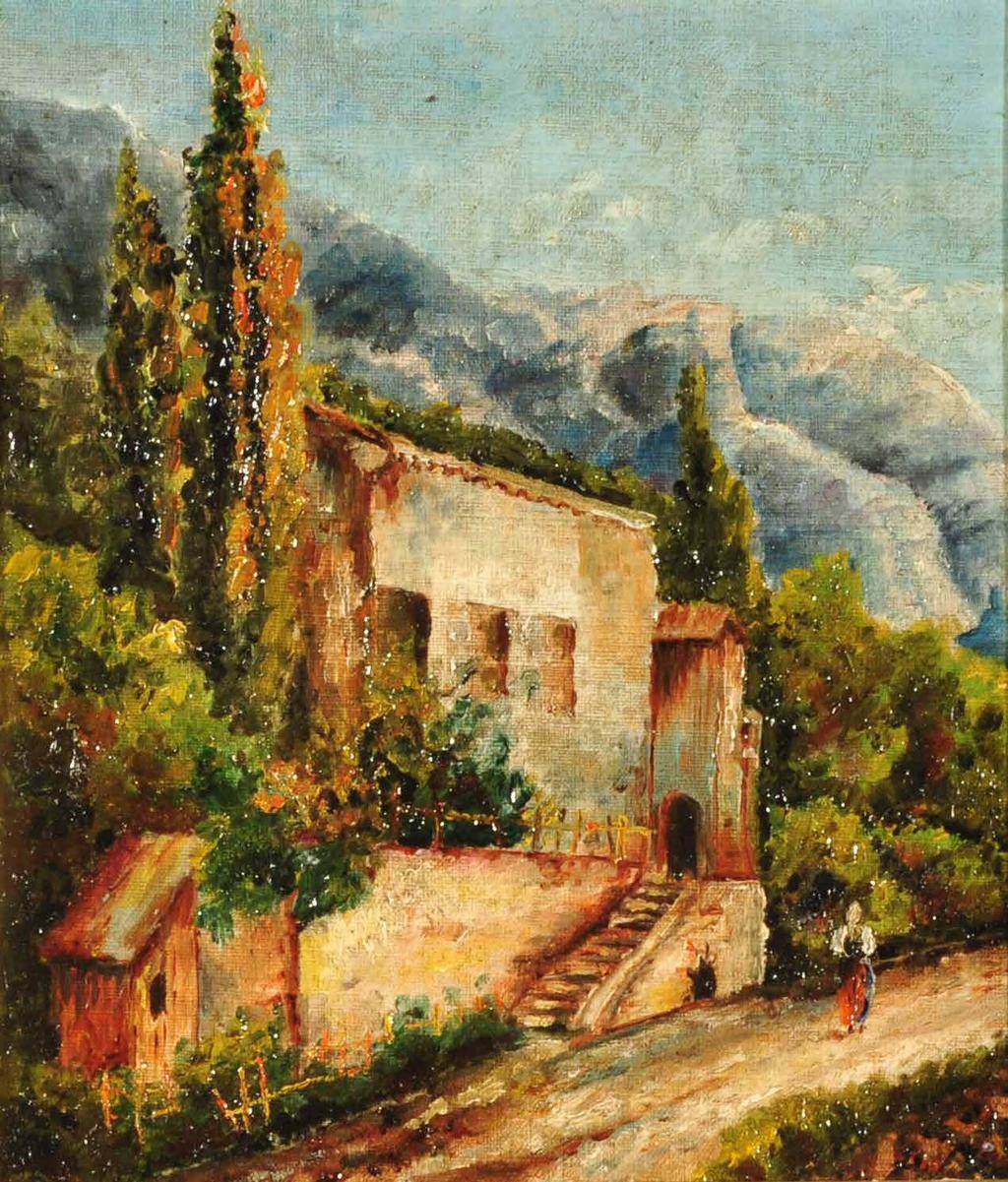 tétel KARÁCSONYI JELZÉSSEL Dalmát városka 19 x 23 cm