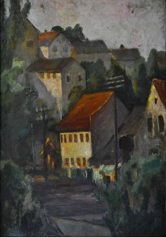 99. tétel KÁRPÁTHY JENŐ ( 1870-1950 ) Sorrento 65 x 45 cm Kartonra