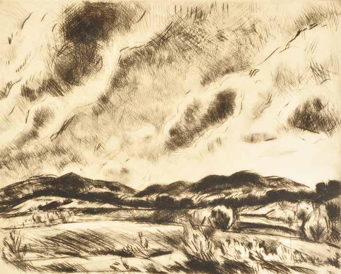 107. tétel BIAI FÖGLEIN ISTVÁN ( 1905-1974 ) Erdei út 29 x 24,5 cm