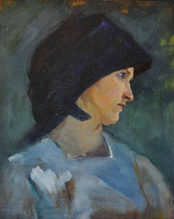 111. tétel BAY ALAJOS ( 1864-1935 ) Asszony alak városi utcában 34 x 24