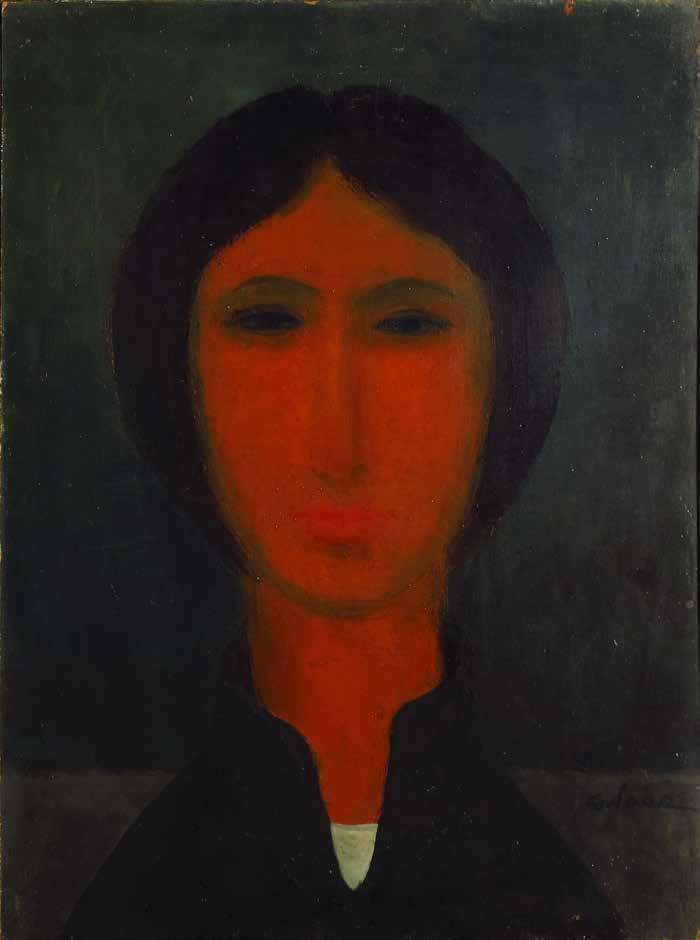 113. tétel HÍRES GABRIELLA Város a hegyekben 50 x 70 cm Olaj, vászon