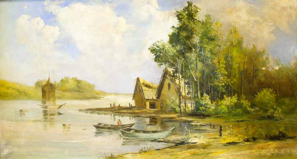 151. tétel RÓNA EMMY ( 1904-1988 ) Tavaszi domboldal 40 x 50