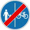 ábra), a gyalogos és a kerékpáros csak az útnak a részére kijelölt részén közlekedhet; 6/d. ábra 6/e.