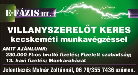 Érdeklődni 8-20 óráig a 06-70/639-9920-as telefonszámon -JOBmotive Kft- VARRNI tudó kolléganőket keresünk Kecskeméti munkahelyre egy műszakba.