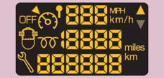 Vezetőhely VEZETŐHELY MŰSZERCSOPORT Számlálók 1. Kilométer-/mérföldszámláló 2. Kijelző 3.