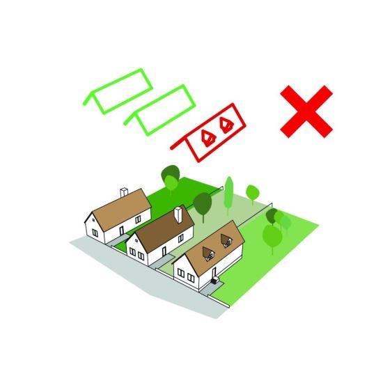 PINCESOROK TERÜLETE 5 TETŐFORMA A pincék tetőformája egyszerű, a tető gerincvonala a domboldalra merőleges nyereg vagy kontyolt kialakítással.