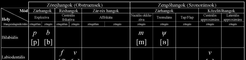 A magyar sztenderd mássalhangzó fonémái (Siptár