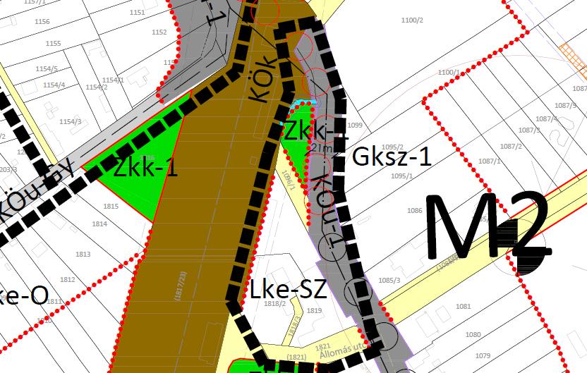 A MÓDOSÍTÁS RÖVID LEÍRÁSA MÓDOSÍTÁS JELLEGE Területfelhasználás rendeltetésének módosítása és közlekedési út nyomvonalának pontosítása, szabályozása A MÓDOSÍTÁSSAL ÉRINTETT TERVLAP Szabályozási terv.