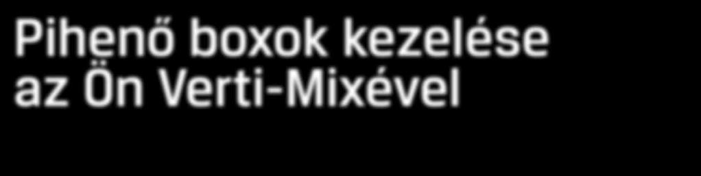 Szalmabefúvó gép* A Vario-keverőcsiga révén a szalmabála könnyen felbontható és aprítható.