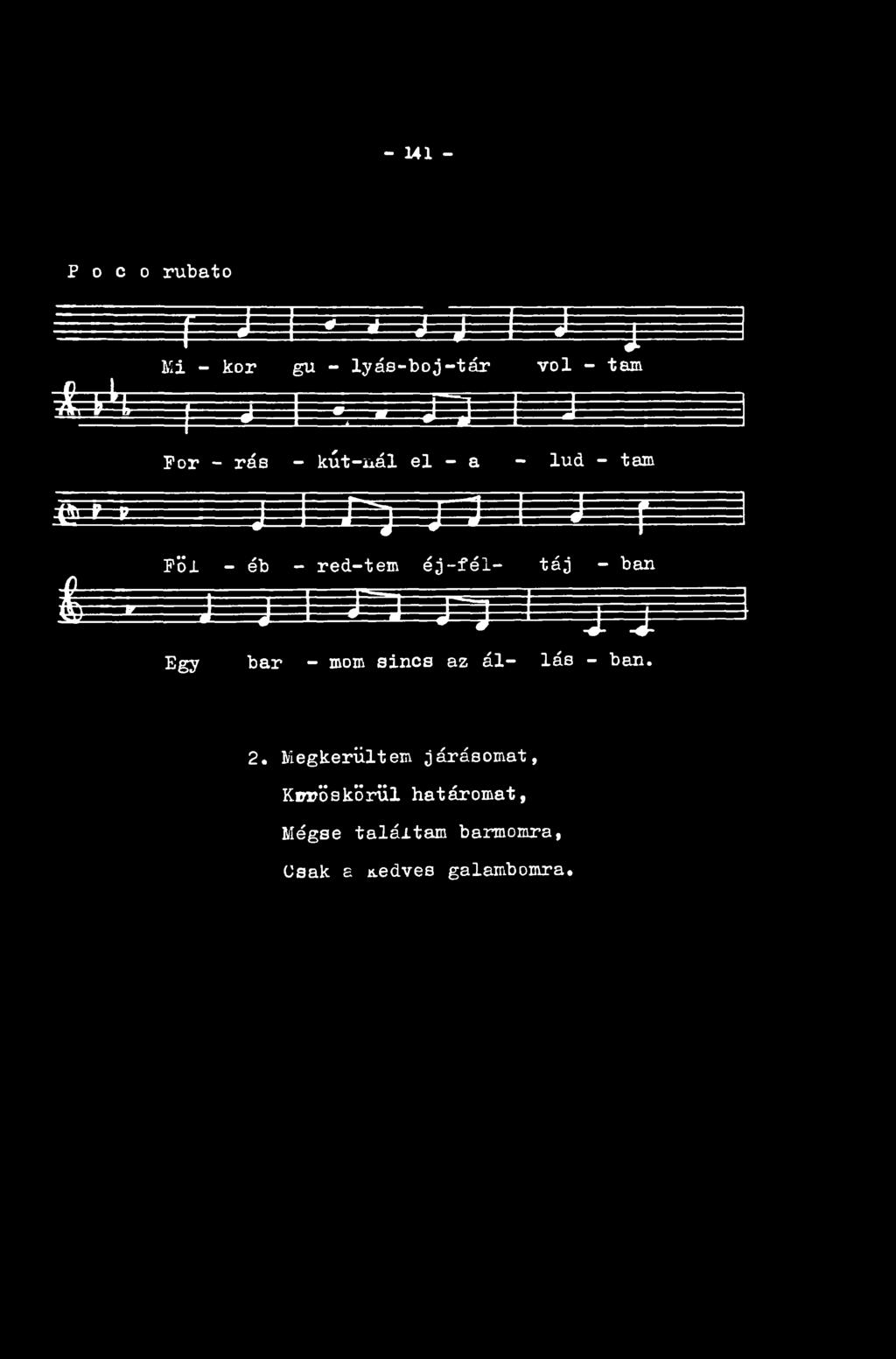 - 141 - P o c o rubato Jí, ^ ^.