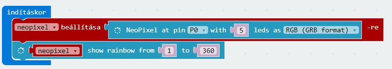 Ez betölt egy olyan blokkcsomagot, amely kompatibilis a LED-ekkel, így nagyon egyszerű programozni őket! Csatlakoztassuk a micro USB-n a micro:bit-et a számítógépünkhöz és töltsük le a programot.