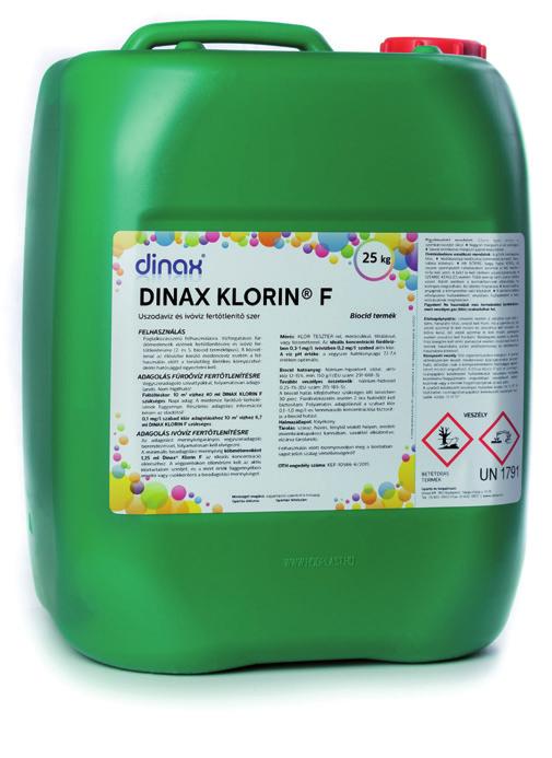 alkalmazható (95 C-ig). Alkalmazható folyamatos fertőtlenítésre, és sokkszerűen is, a vízhálózat, kutak, tartályok fertőtlenítésére. Hatékony a Pseudomonas és Legionella baktériumok ellen.