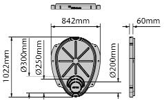 beton és műanyag csövekhez 600x900 1000 1240 10 10000 40 401513 Qmax 900 csatornaelem oldalcsatlakozással Univerzális csatornavég lezáró MDPE alapanyagból EPDM vízzáró tömítéssel DN 200, DN 250